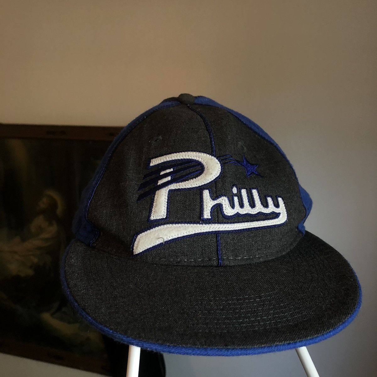 Authentic Negro Leagues VTG 90s Philadelphia Stars Negro Leagues Baseball Hat 7 1/8 Size ONE SIZE - 2 Thumbnail