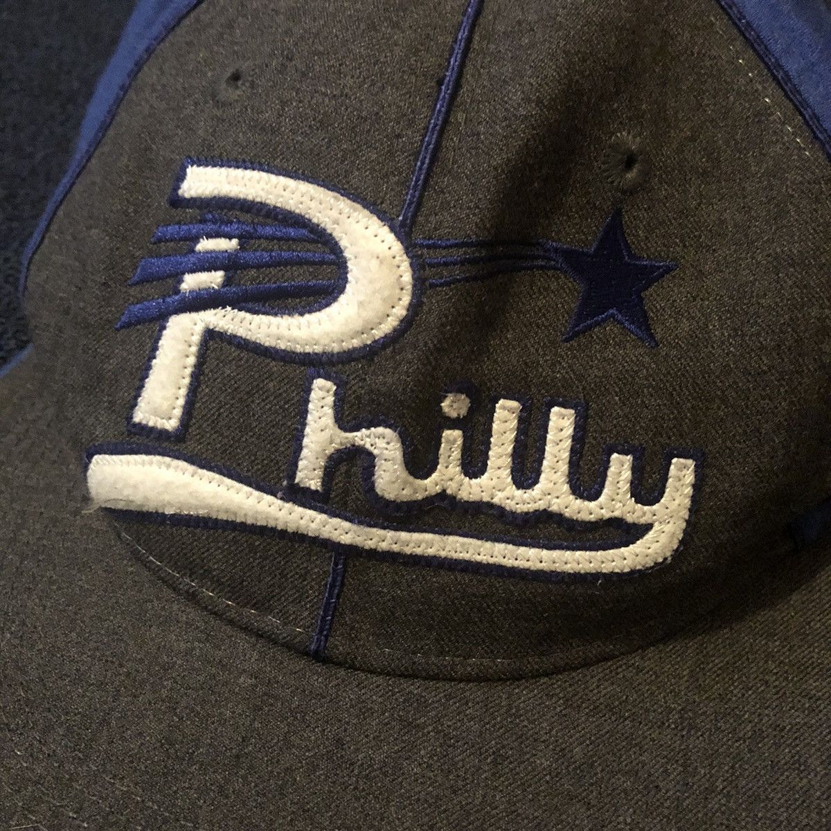Authentic Negro Leagues VTG 90s Philadelphia Stars Negro Leagues Baseball Hat 7 1/8 Size ONE SIZE - 3 Thumbnail