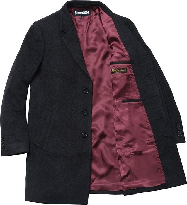 Supreme Wool Overcoat Loro Piana - benaras.co