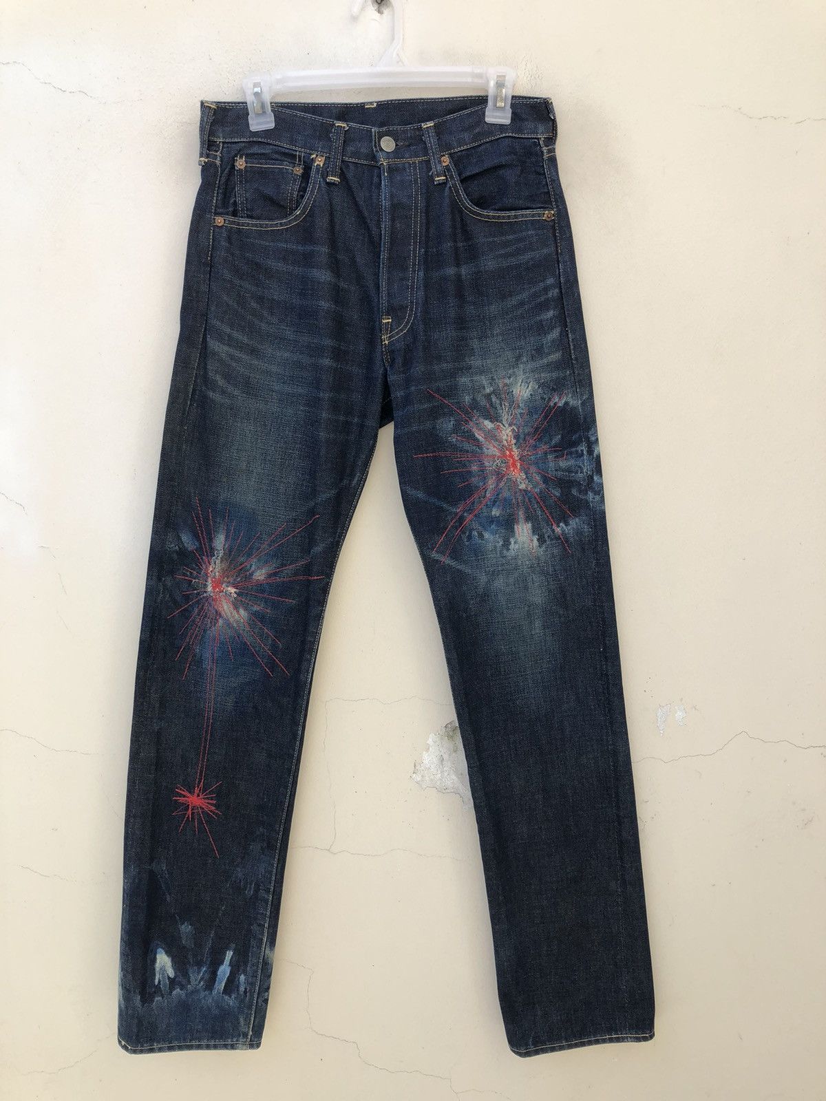 Levi's Vintage Clothing Vintage 2001 LVC Levi’s 501 Jeans Big E Denim Selvedge Jeans Size US 31 - 6 Thumbnail
