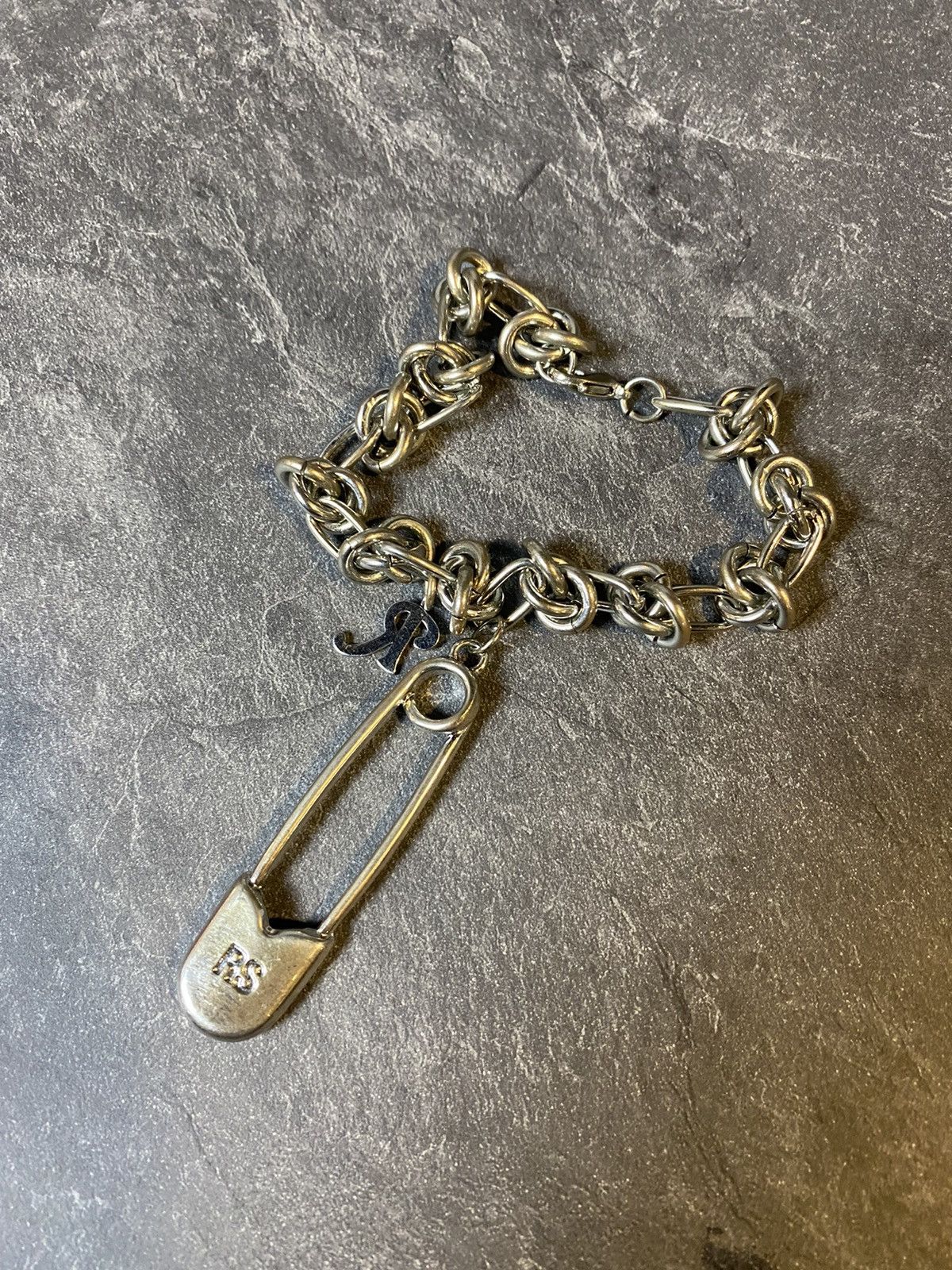 Raf Simons fw20 safety pin bracelet Grailed