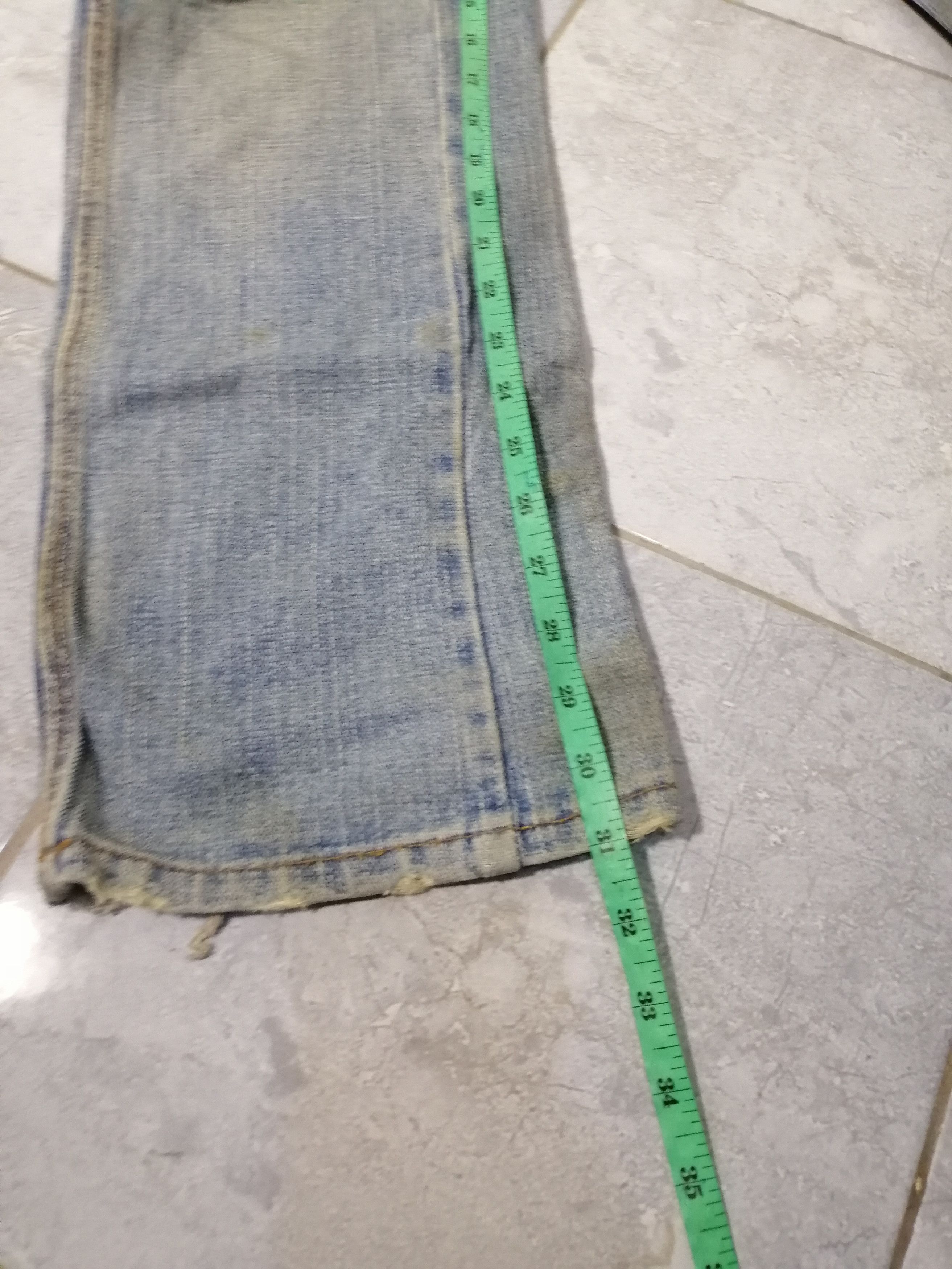 Japanese Brand Big Shark Jeans Distressed Straight Fit Boro Size US 33 - 11 Thumbnail