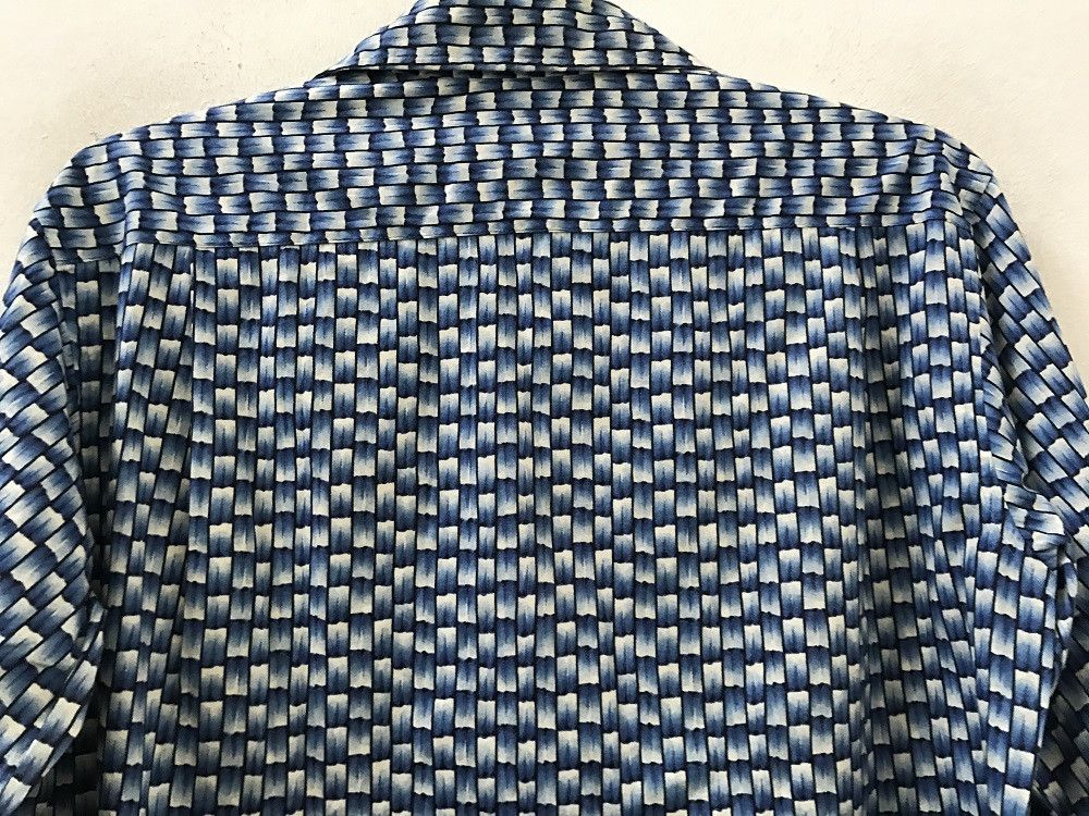 wjk JUNMEN Japan Blue Bamboo Striped Design Long Sleeve Shirt Size US M / EU 48-50 / 2 - 13 Thumbnail