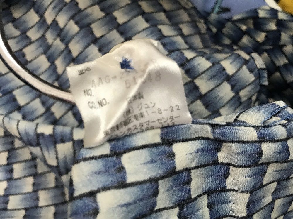wjk JUNMEN Japan Blue Bamboo Striped Design Long Sleeve Shirt Size US M / EU 48-50 / 2 - 15 Thumbnail