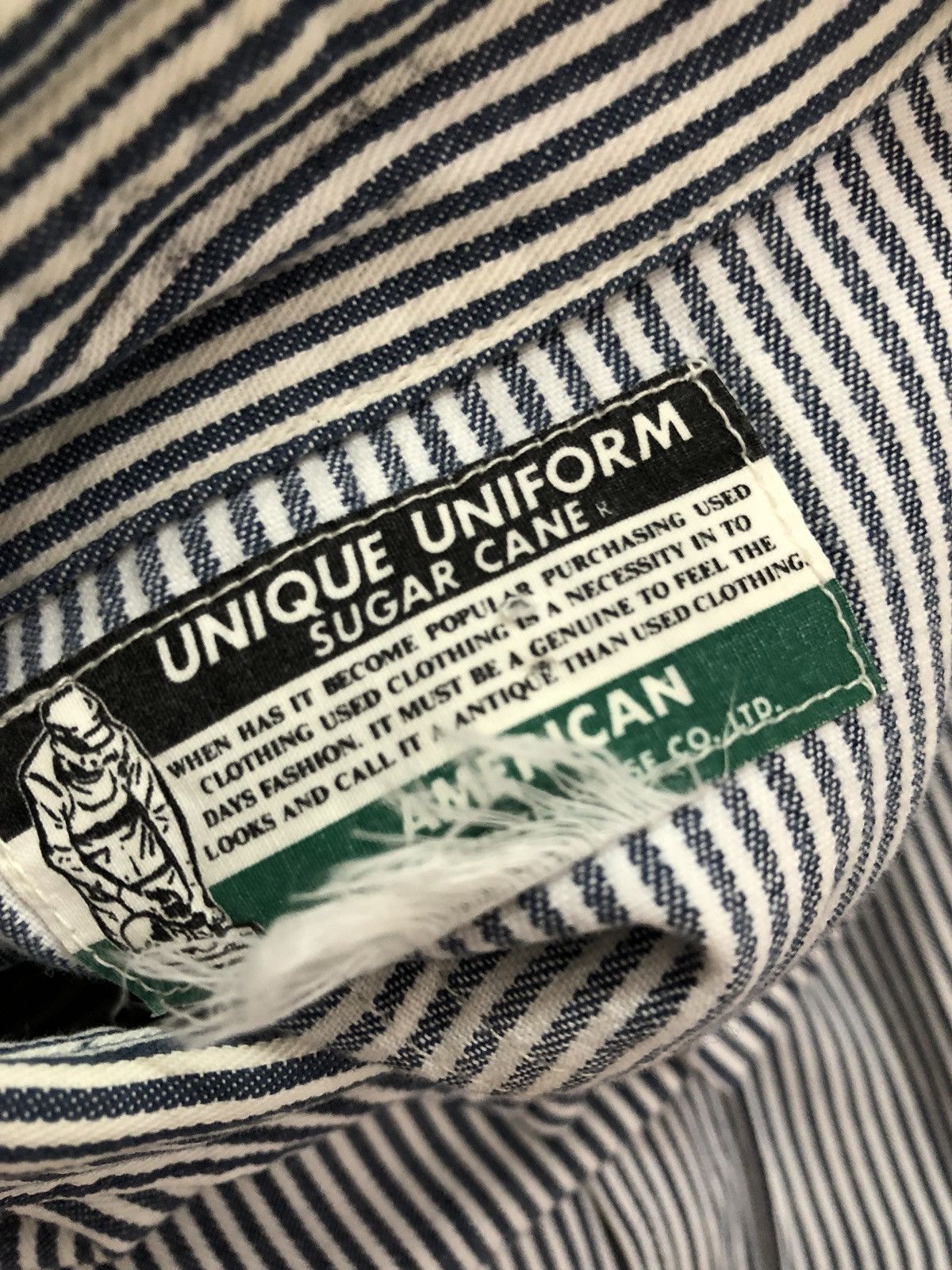 Sugar Cane Sugar Cane Japan Double Pocket Hickory Striped Work Shirt Size US L / EU 52-54 / 3 - 6 Thumbnail