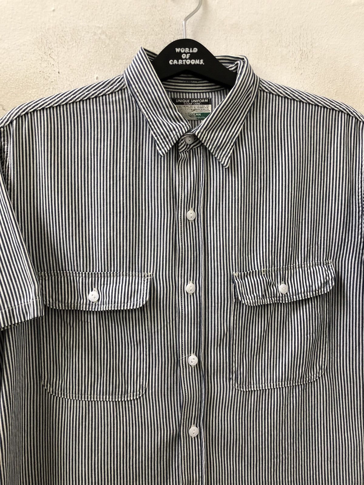 Sugar Cane Sugar Cane Japan Double Pocket Hickory Striped Work Shirt Size US L / EU 52-54 / 3 - 2 Thumbnail
