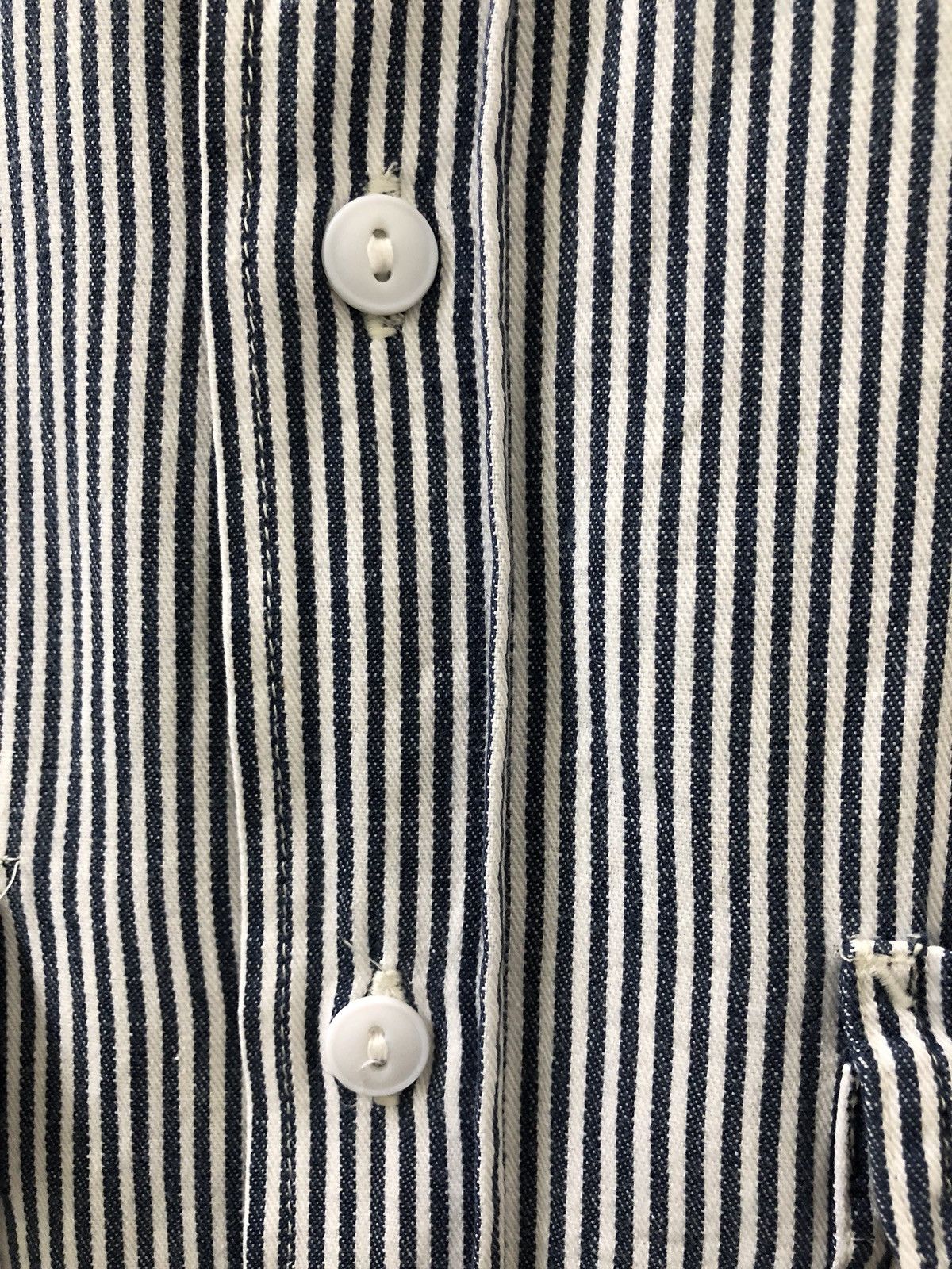 Sugar Cane Sugar Cane Japan Double Pocket Hickory Striped Work Shirt Size US L / EU 52-54 / 3 - 4 Thumbnail