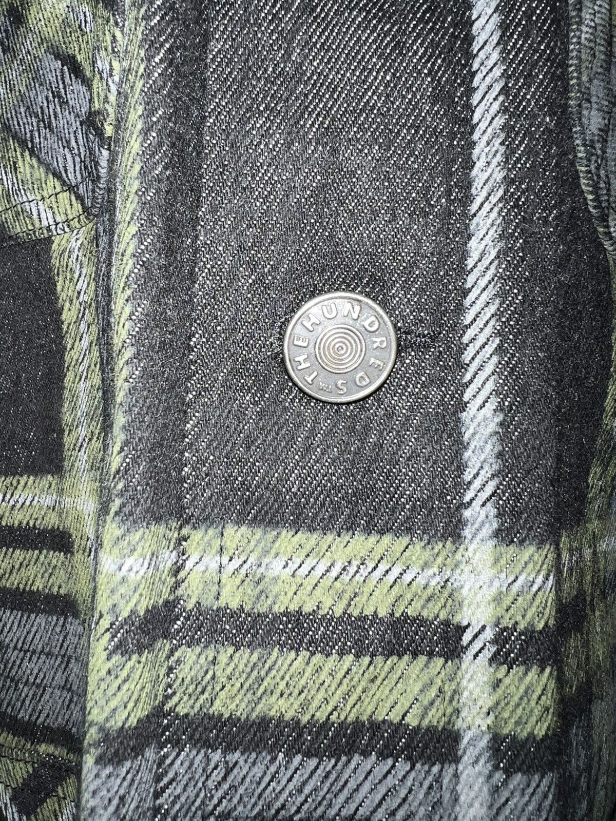 The Hundreds The Hundreds Shadow Plaid Garment Washed Check Denim Jacket Size US M / EU 48-50 / 2 - 3 Thumbnail