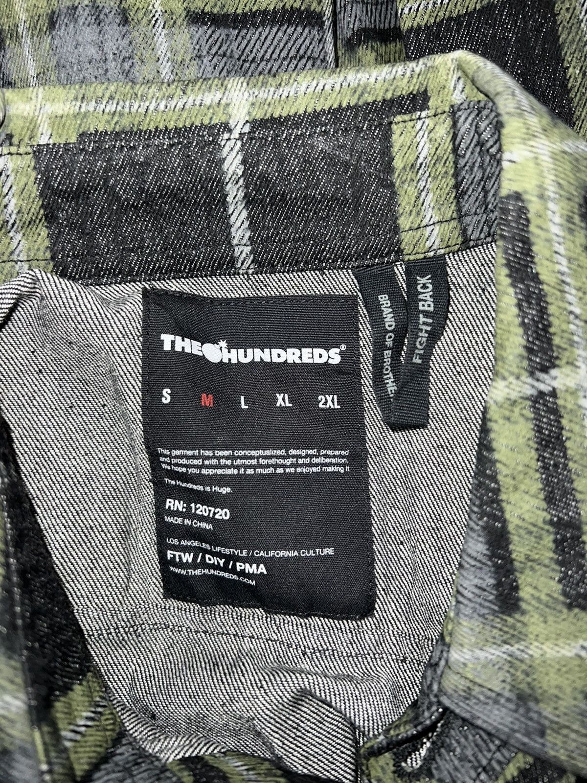 The Hundreds The Hundreds Shadow Plaid Garment Washed Check Denim Jacket Size US M / EU 48-50 / 2 - 4 Thumbnail