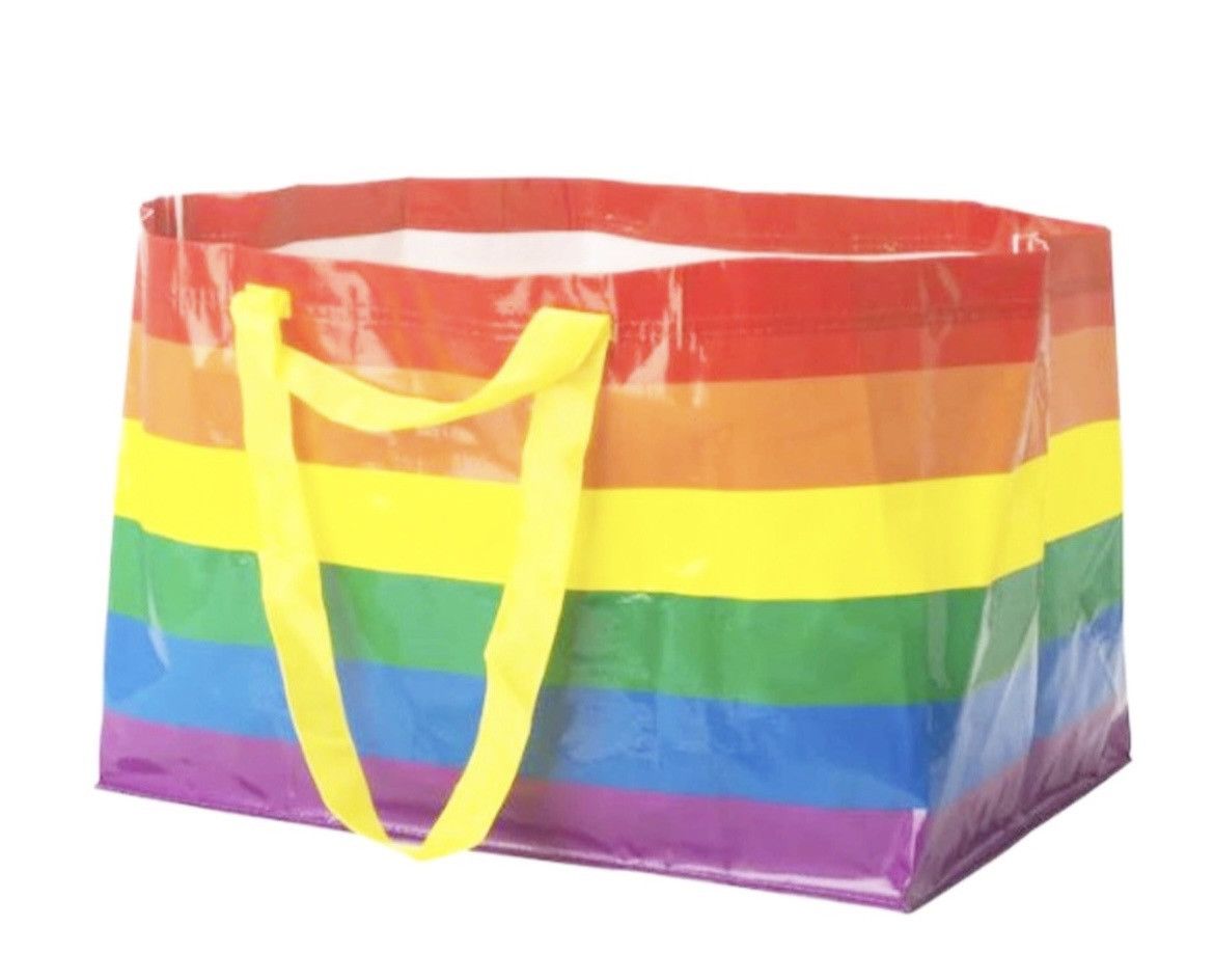 Ikea IKEA Rainbow Design Jumbo Size Shopping Tote Bag Grailed