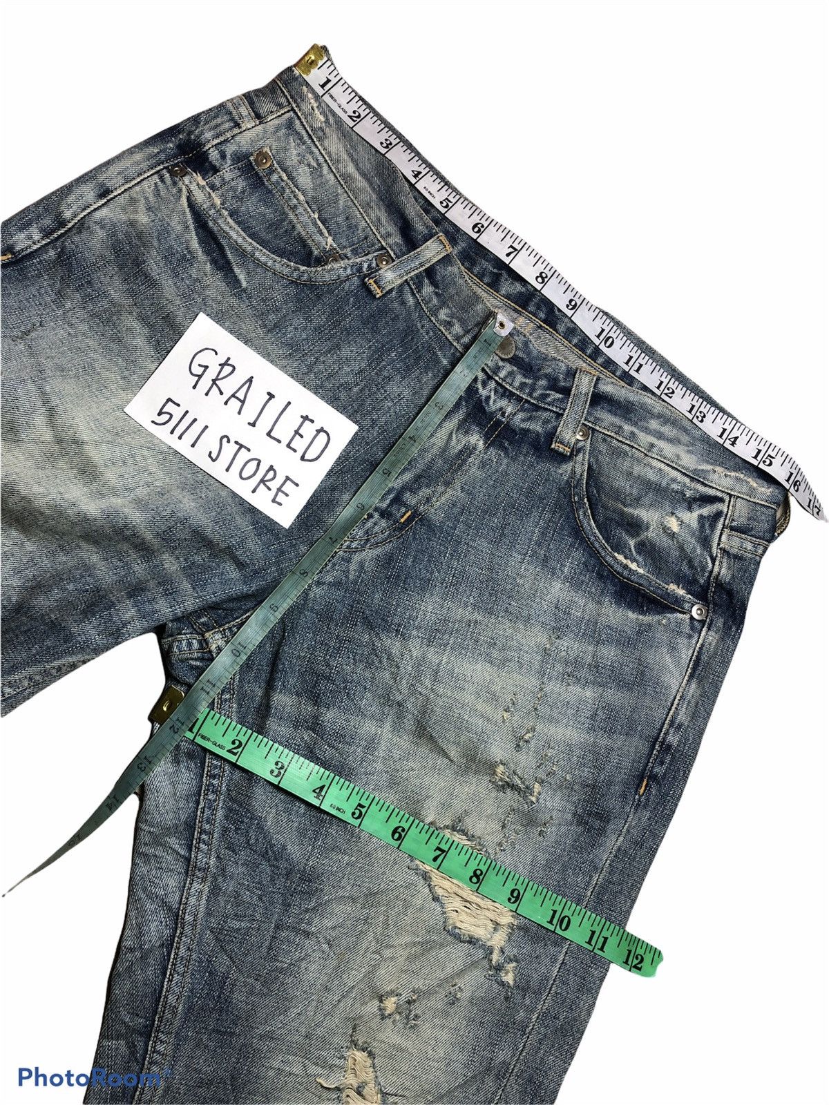 HARE × Japanese Brand Distressed Denim by HARE Size US 32 / EU 48 - 9 Thumbnail