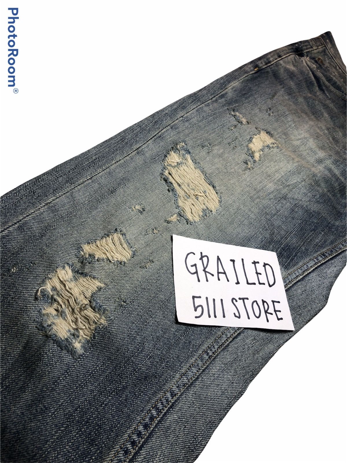 HARE × Japanese Brand Distressed Denim by HARE Size US 32 / EU 48 - 3 Thumbnail