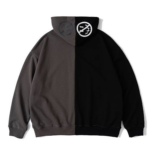 Vintage BLACK FRIDAY SALE Split Colour Zip Up Hoodie Sweater Grailed