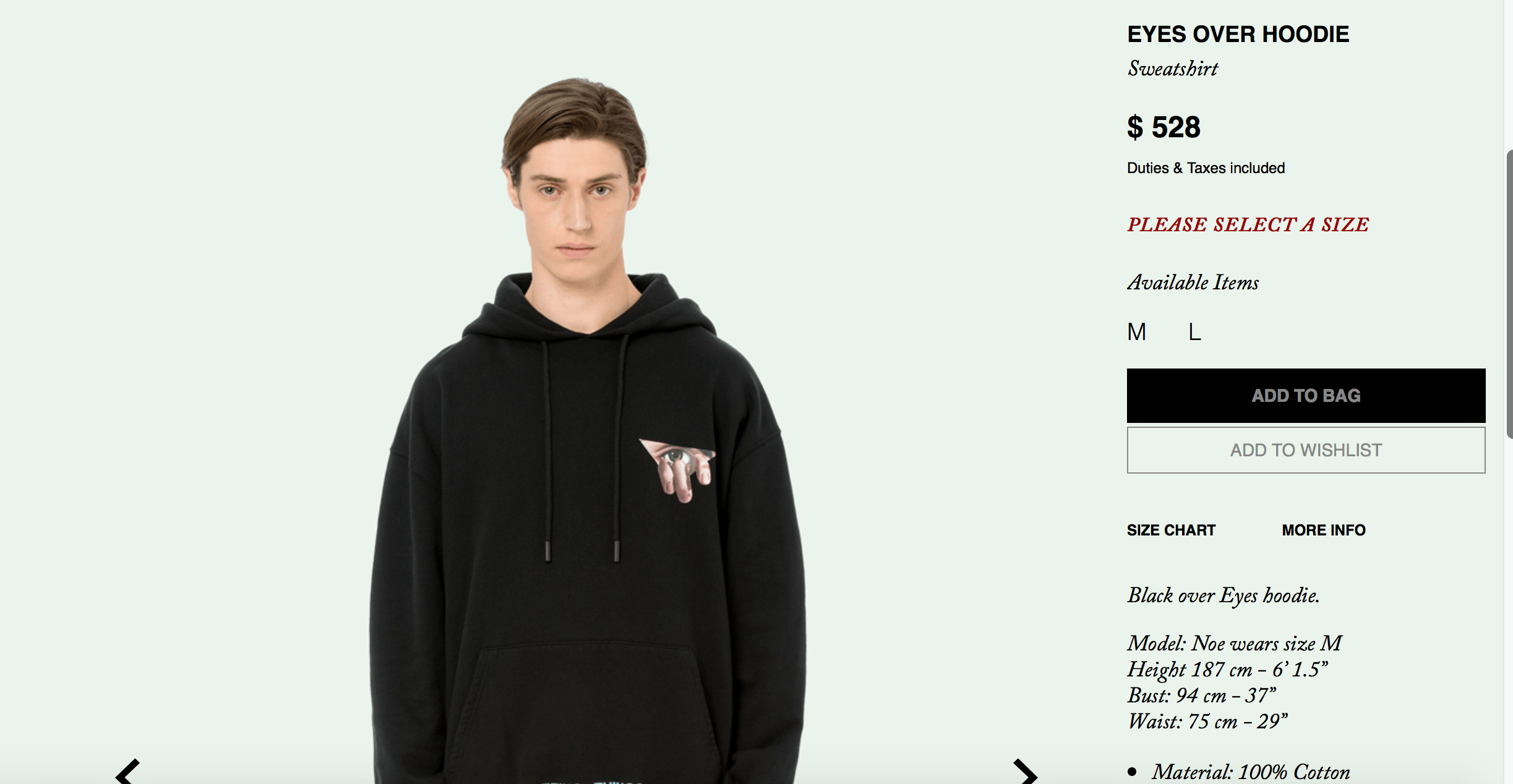 Off White Eyes Over Hoodie Black FW 17 Grailed