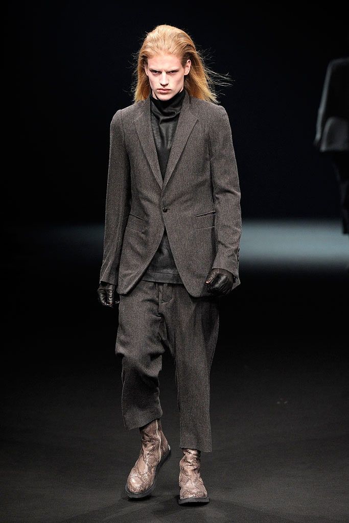 Rick Owens Fall 2010 Grey Drop Crotch Drawstring Pants