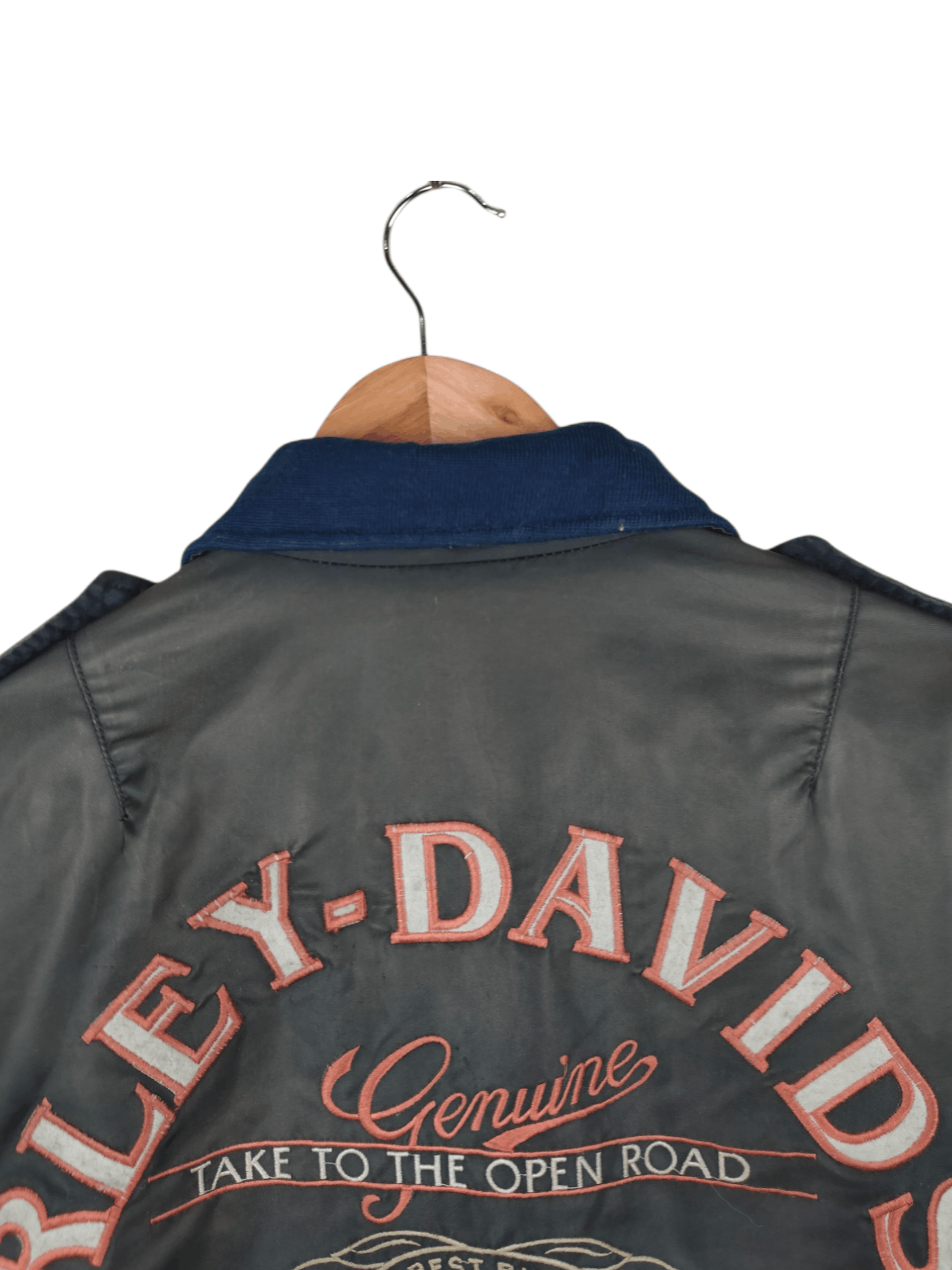 Harley Davidson Vintage Harley Davidson Embroided Logo Bomber Jacket Size US M / EU 48-50 / 2 - 2 Thumbnail