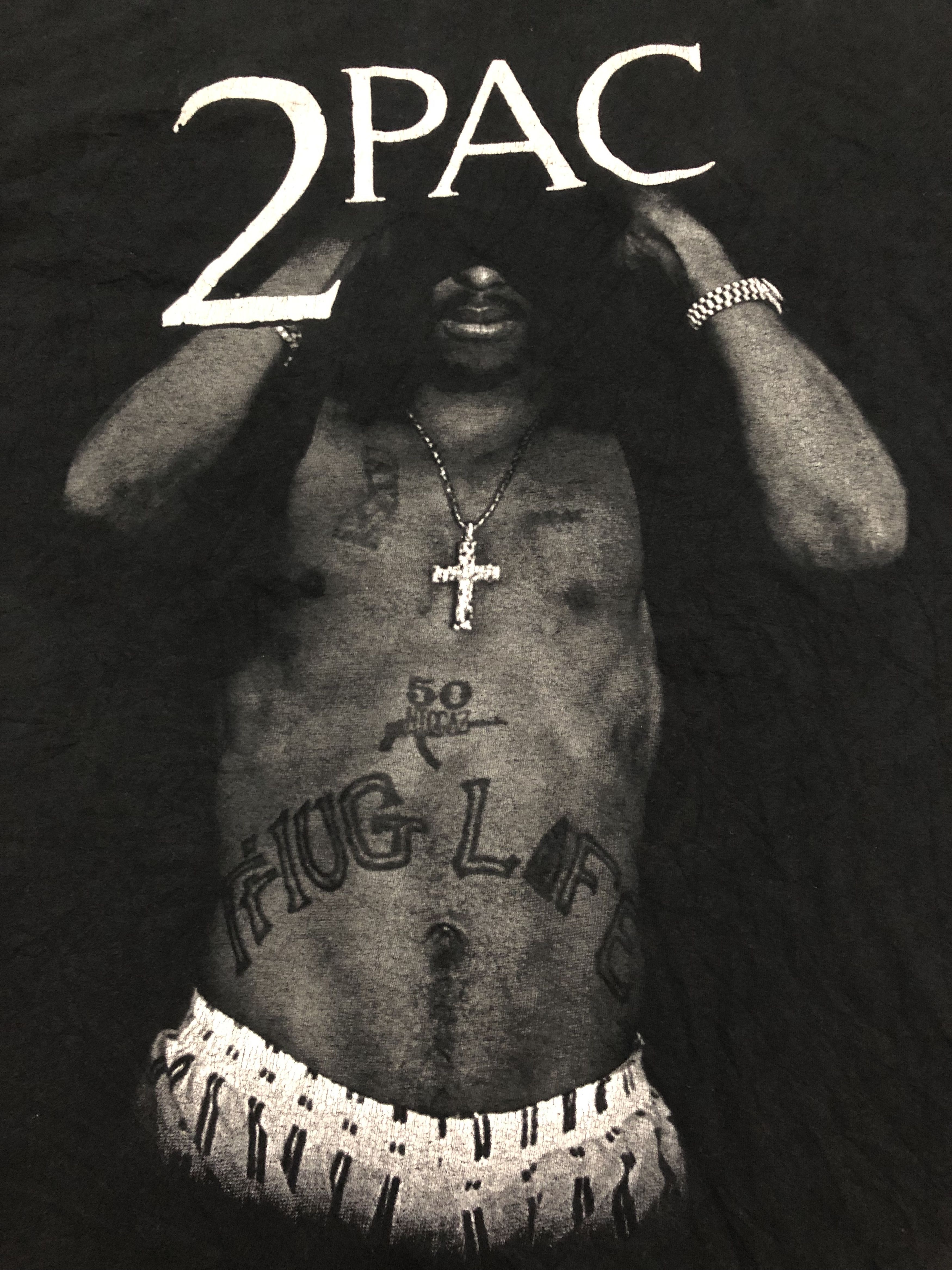Rap Tees × Vintage Vintage American Rapper And Actor 2PAC Tshirt Size US XL / EU 56 / 4 - 2 Thumbnail