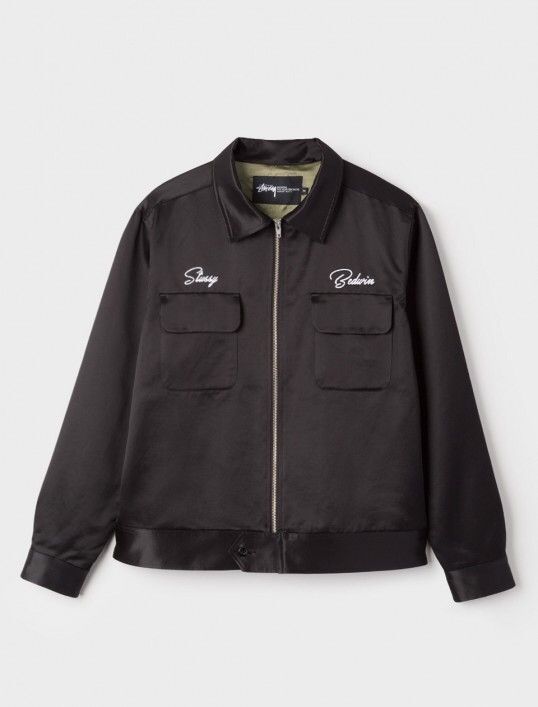 Bedwin & The Heartbreakers × Stussy Alone together 2017-2018 First Satin  Jacket | Grailed