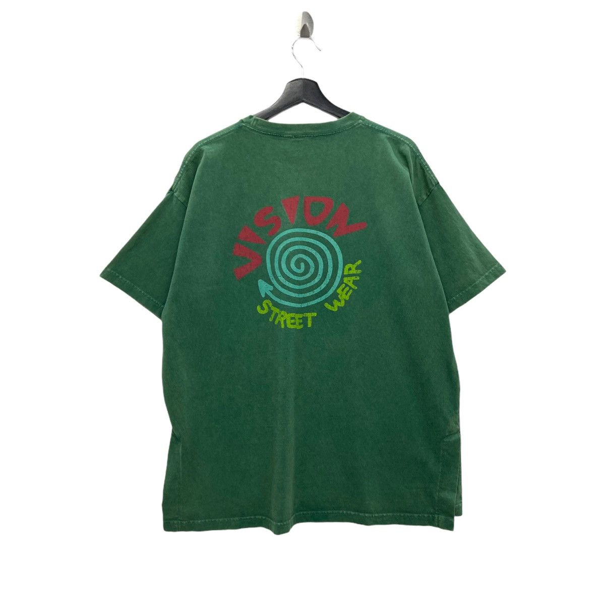 image of Vision Street Wear Skate Tee in Green, Men's (Size XL)