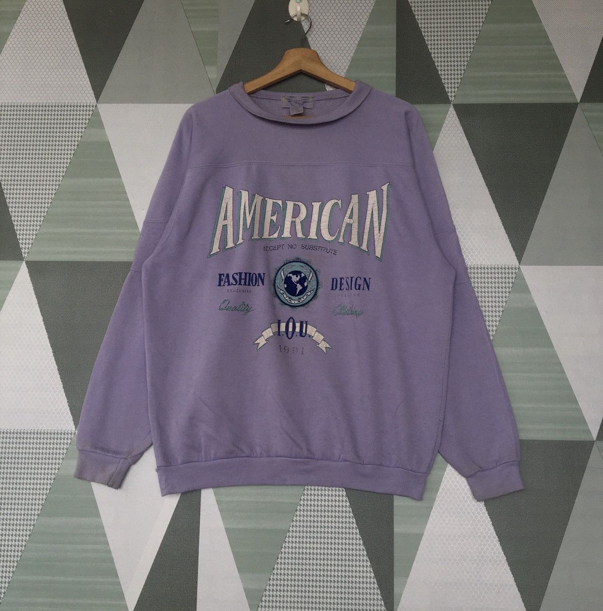 American Fashion Design Sweatshirt Pullover Jumper