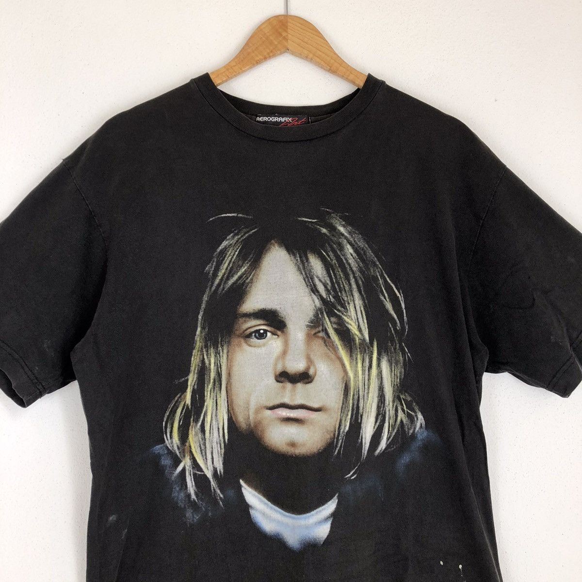 Nirvana KURT COBAIN Bootleg 2000 Big Face T-Shirt