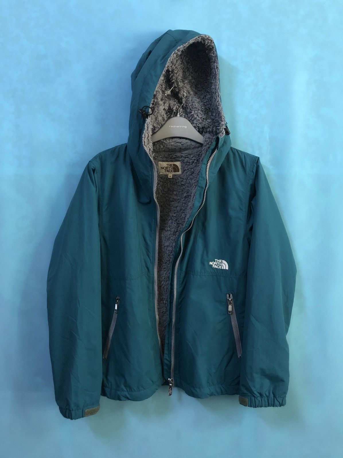 The North Face winter wear turquoise zip #A3 Size US M / EU 48-50 / 2 - 6 Thumbnail