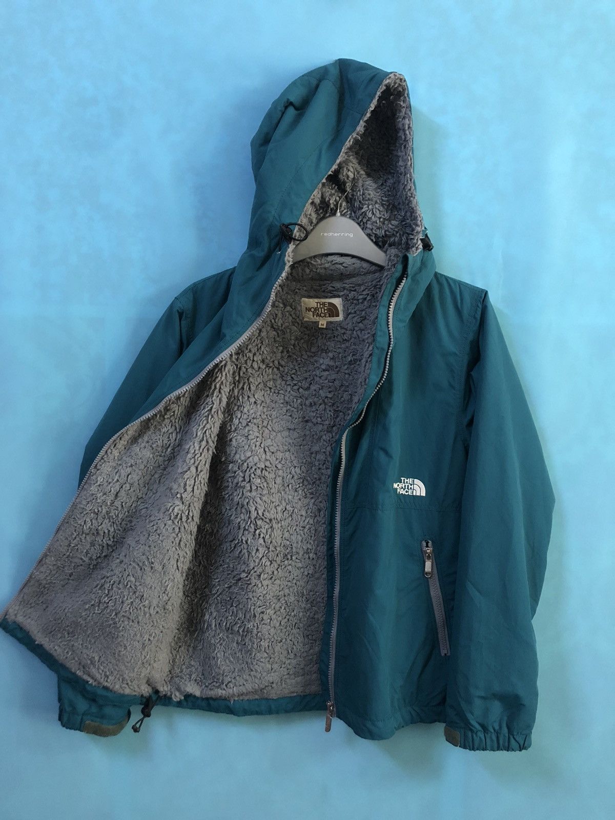 The North Face winter wear turquoise zip #A3 Size US M / EU 48-50 / 2 - 4 Thumbnail