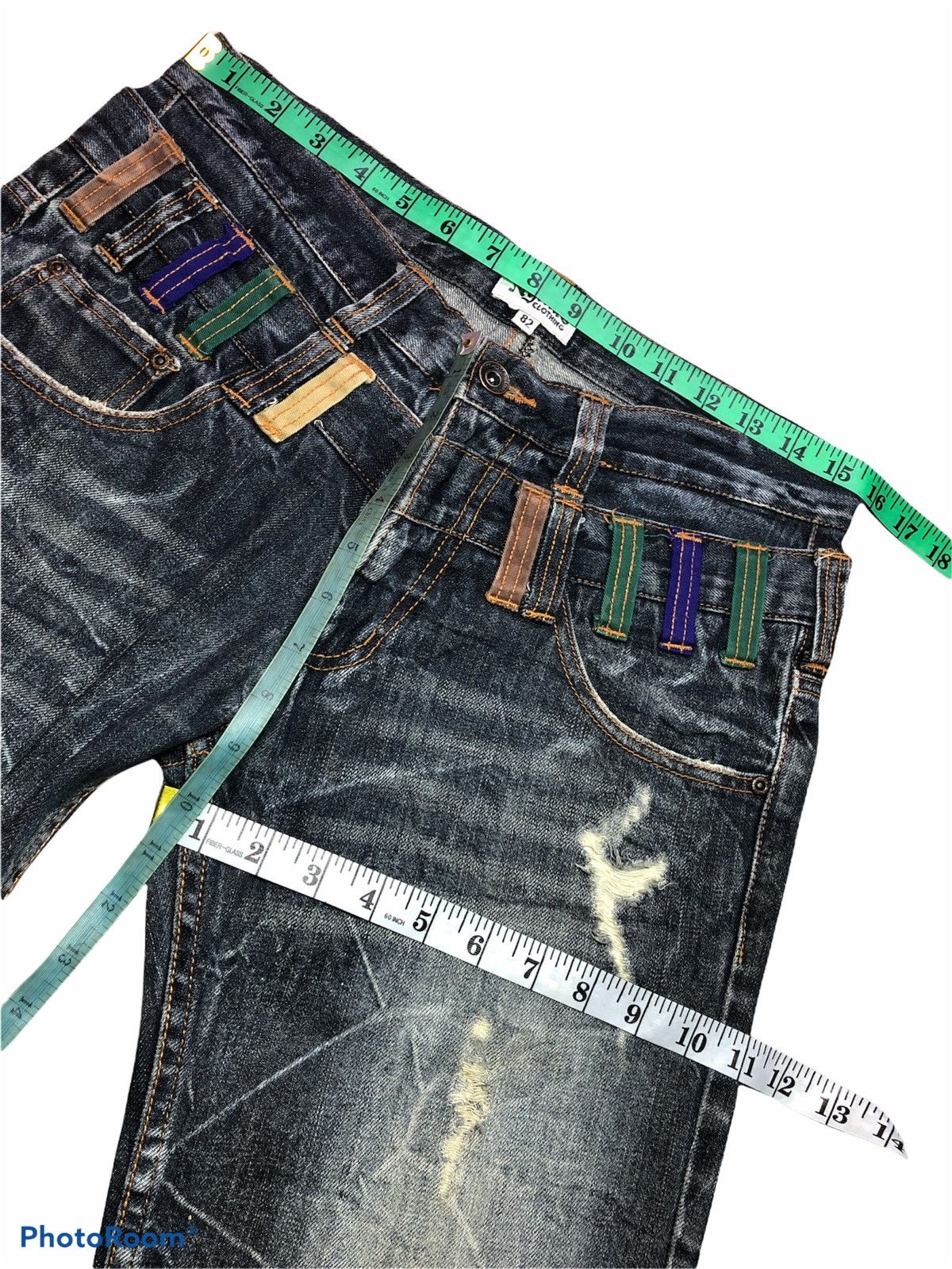 Hypebeast JAPANESSE NYLAUS DOUBLE WAIST JEANS Size US 31 - 5 Thumbnail