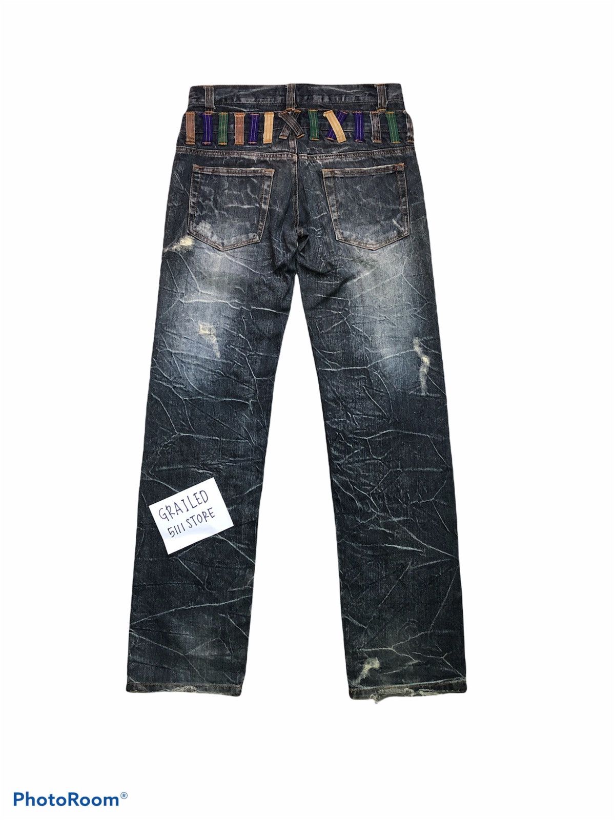 Hypebeast JAPANESSE NYLAUS DOUBLE WAIST JEANS Size US 31 - 3 Thumbnail