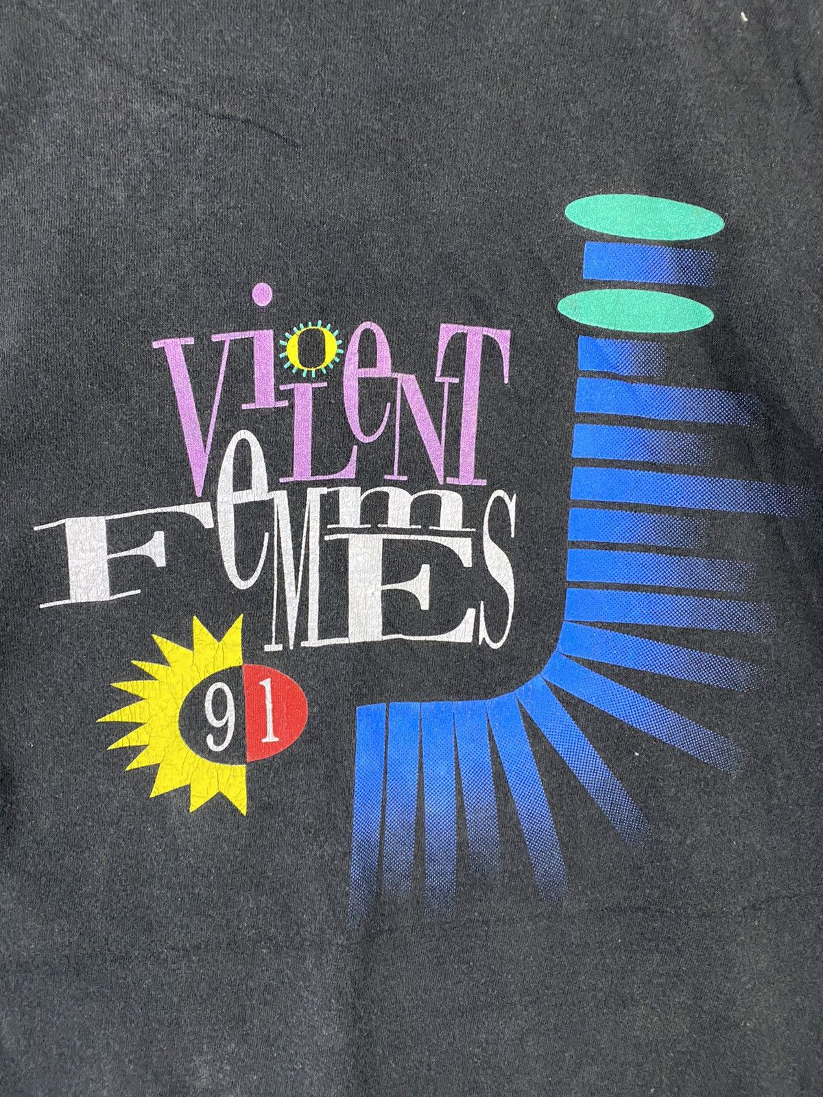 Band Tees vintage 1990 violet femmes artwork rare nice design t-shirts Size US XL / EU 56 / 4 - 6 Thumbnail