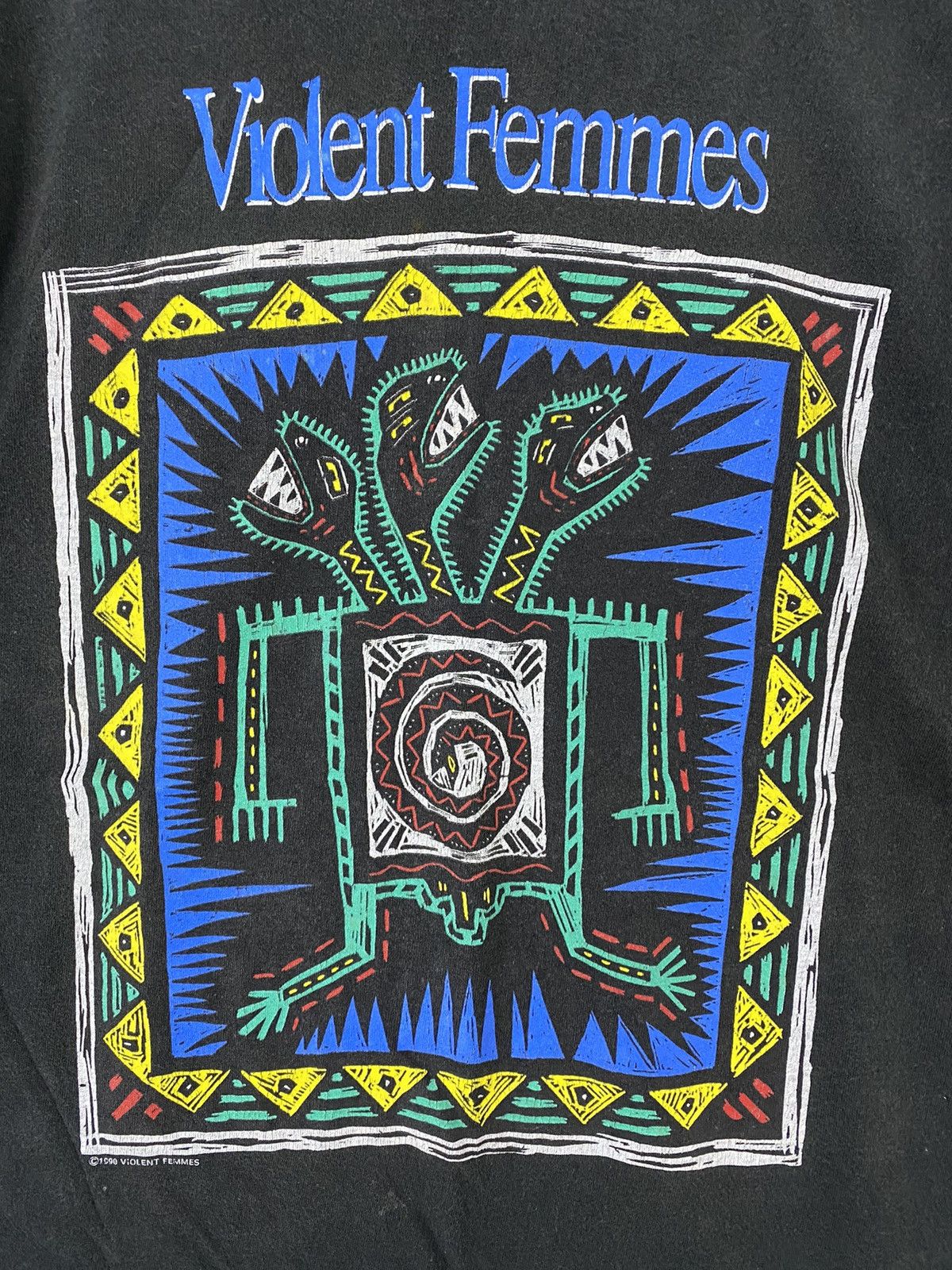Band Tees vintage 1990 violet femmes artwork rare nice design t-shirts Size US XL / EU 56 / 4 - 3 Thumbnail