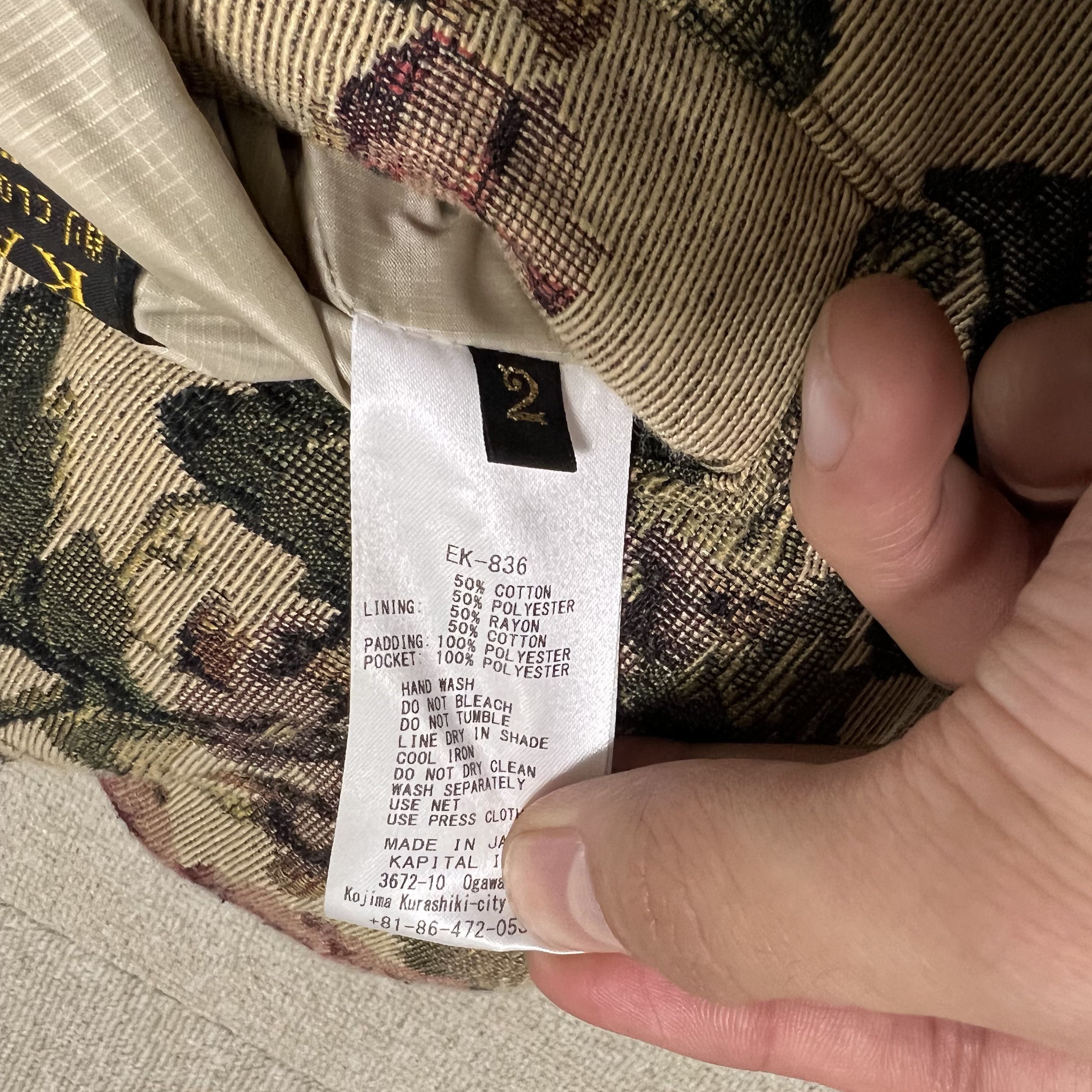 Kapital Kapital Gobelin Burger-keel vest Size US M / EU 48-50 / 2 - 6 Thumbnail