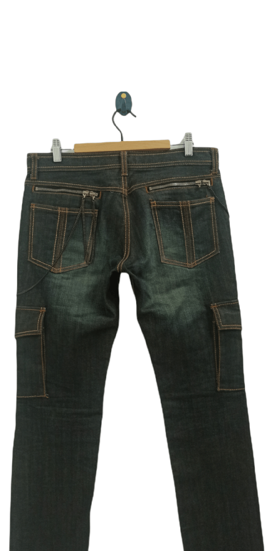 Schlussel Schlussel Slim Cargo Denim Jeans Size US 32 / EU 48 - 4 Thumbnail
