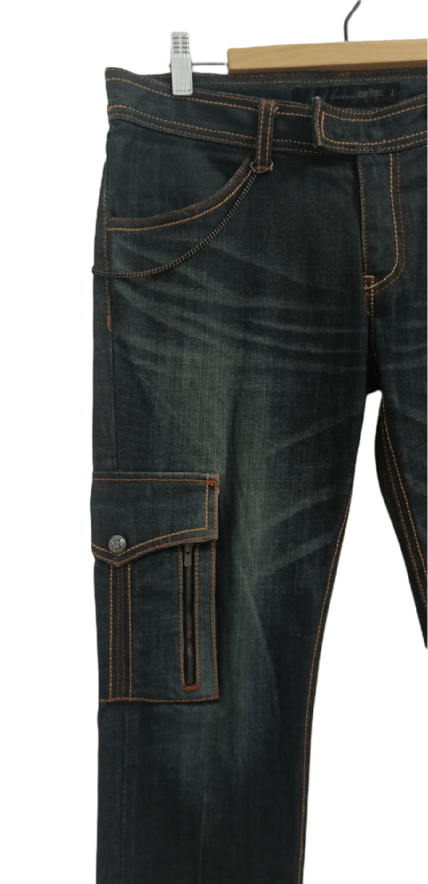 Schlussel Schlussel Slim Cargo Denim Jeans Size US 32 / EU 48 - 6 Thumbnail