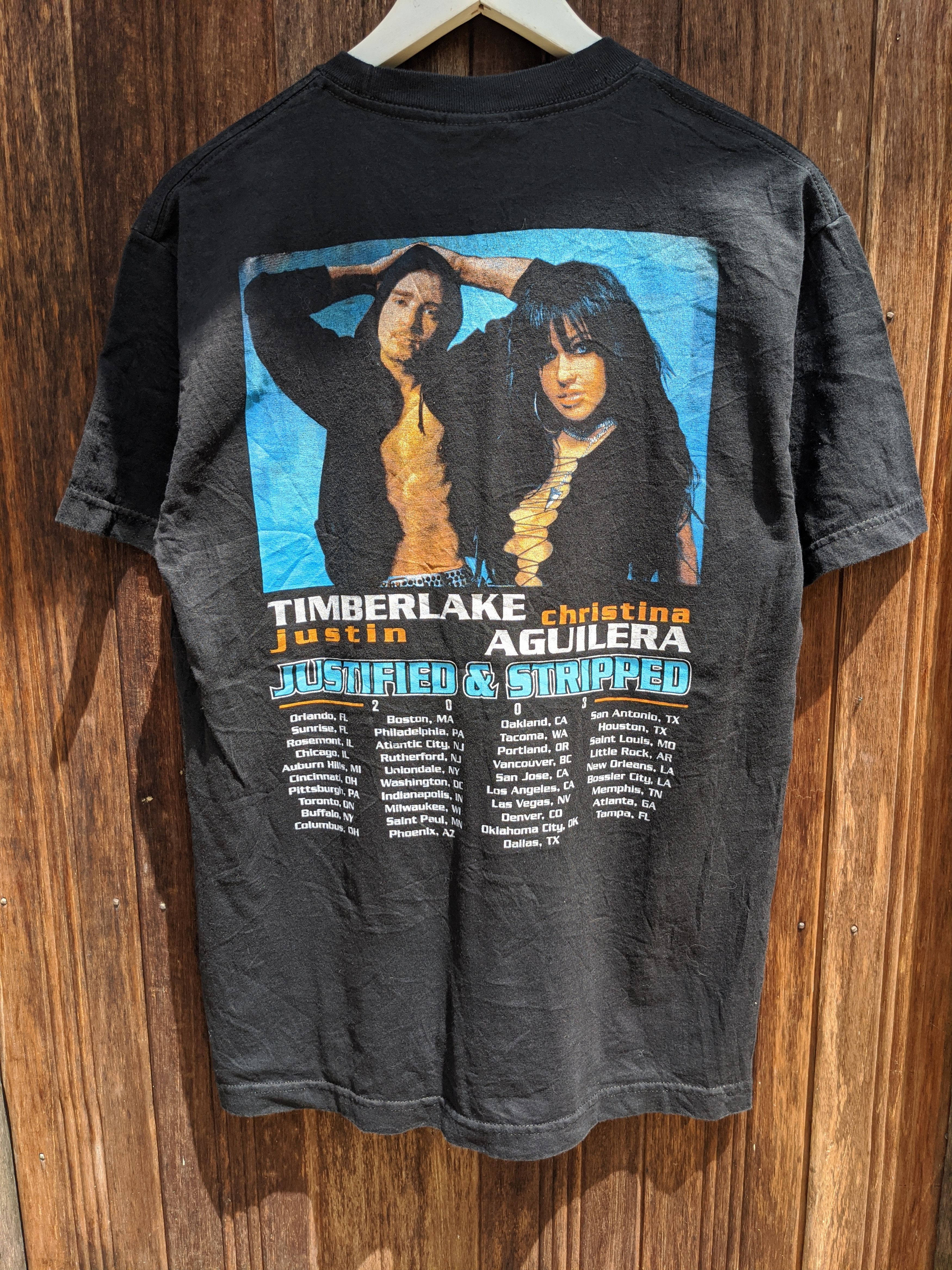 Rap Tees × Vintage Vintage Justin Timberlake x Christina Aguilera 2003 Size US M / EU 48-50 / 2 - 2 Thumbnail