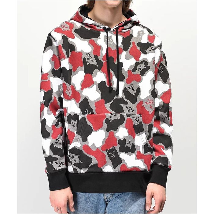 Rip N Dip RIPNDIP Lord Nermal Camo Red Cat Hoodie Size Small Grailed