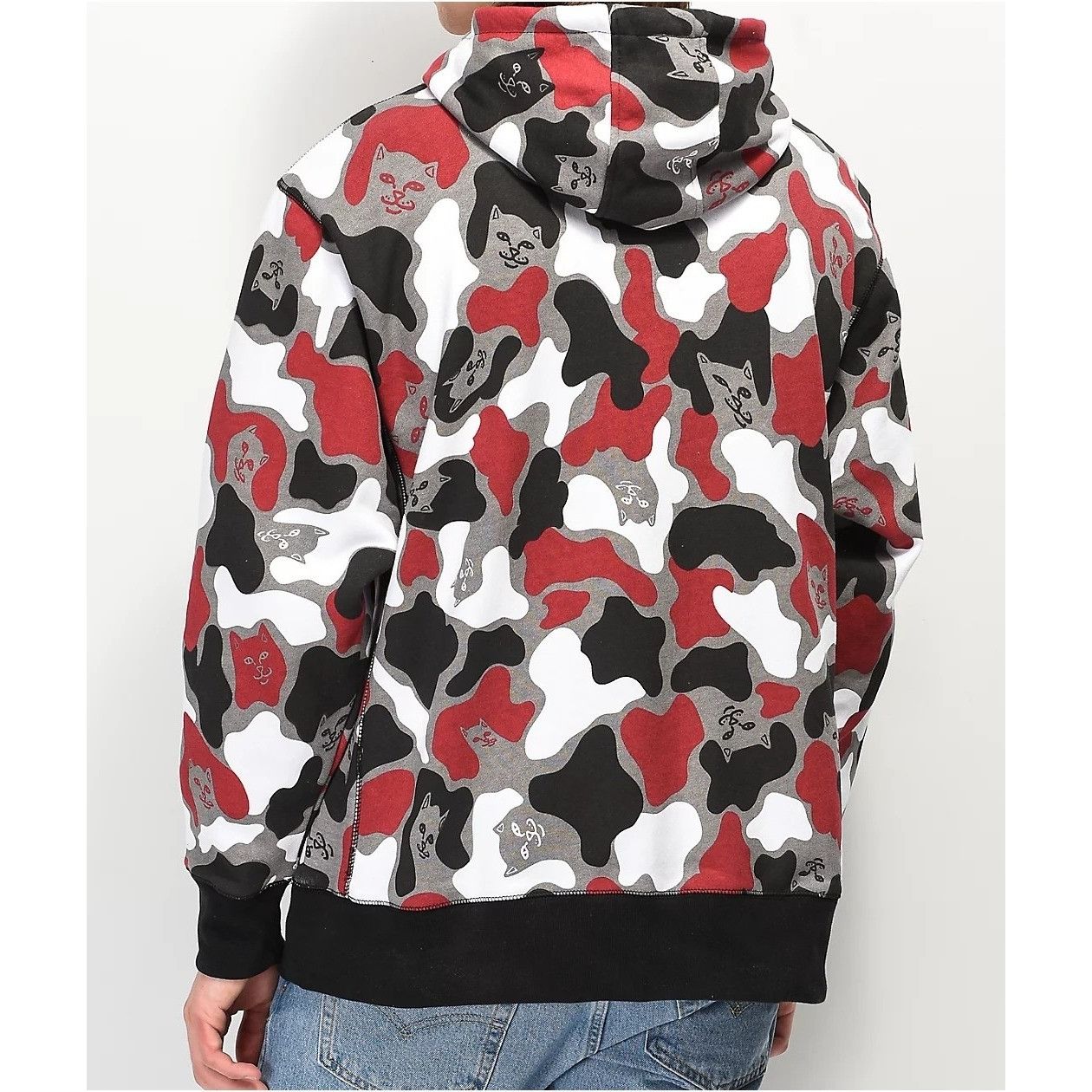 Rip and dip camo hoodie clearance