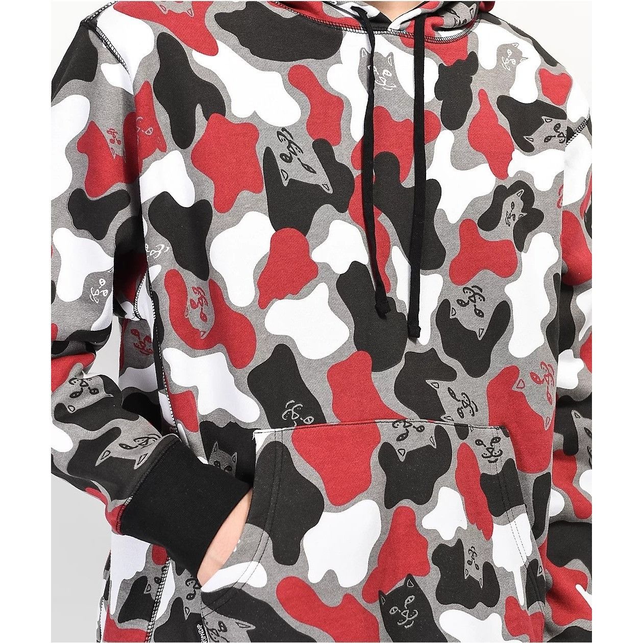 Rip N Dip RIPNDIP Lord Nermal Camo Red Cat Hoodie Size Small Grailed