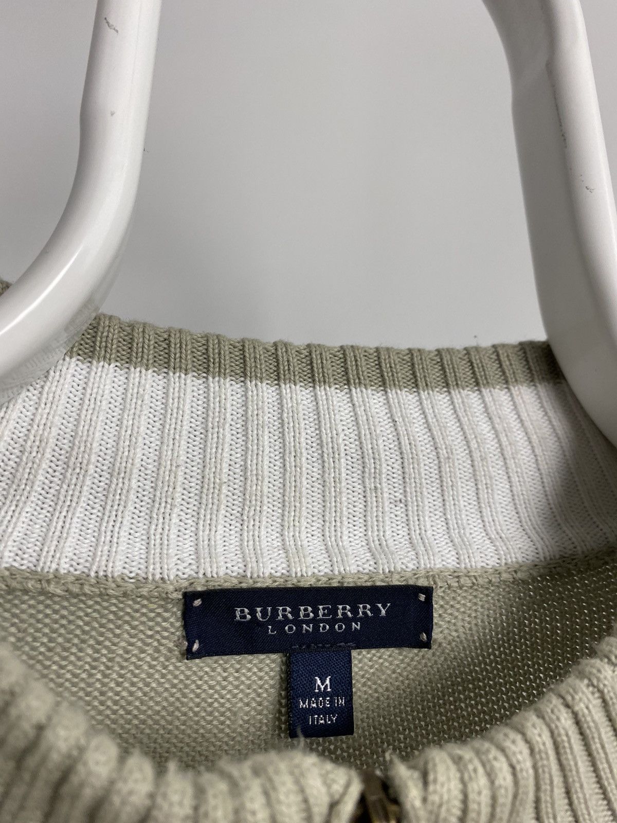 Burberry Burberry London vintage sweater quarter zip knit Size US M / EU 48-50 / 2 - 5 Thumbnail