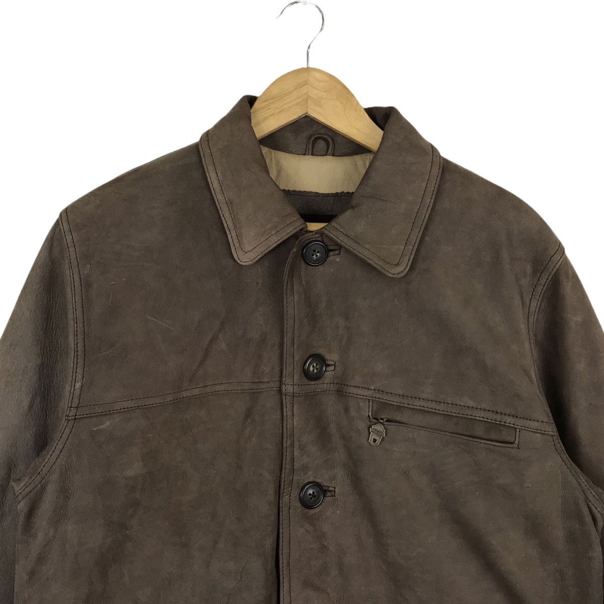 Japanese Brand Tomo Jubien Man Leather Jacket Size US S / EU 44-46 / 1 - 2 Thumbnail