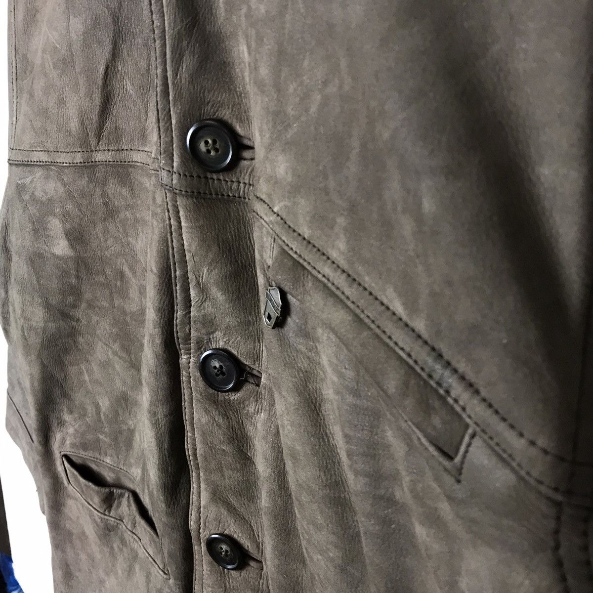 Japanese Brand Tomo Jubien Man Leather Jacket Size US S / EU 44-46 / 1 - 6 Thumbnail