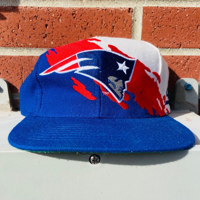 Vintage Vintage 1990s New England Patriots Splash Logo Athletic Hat ...