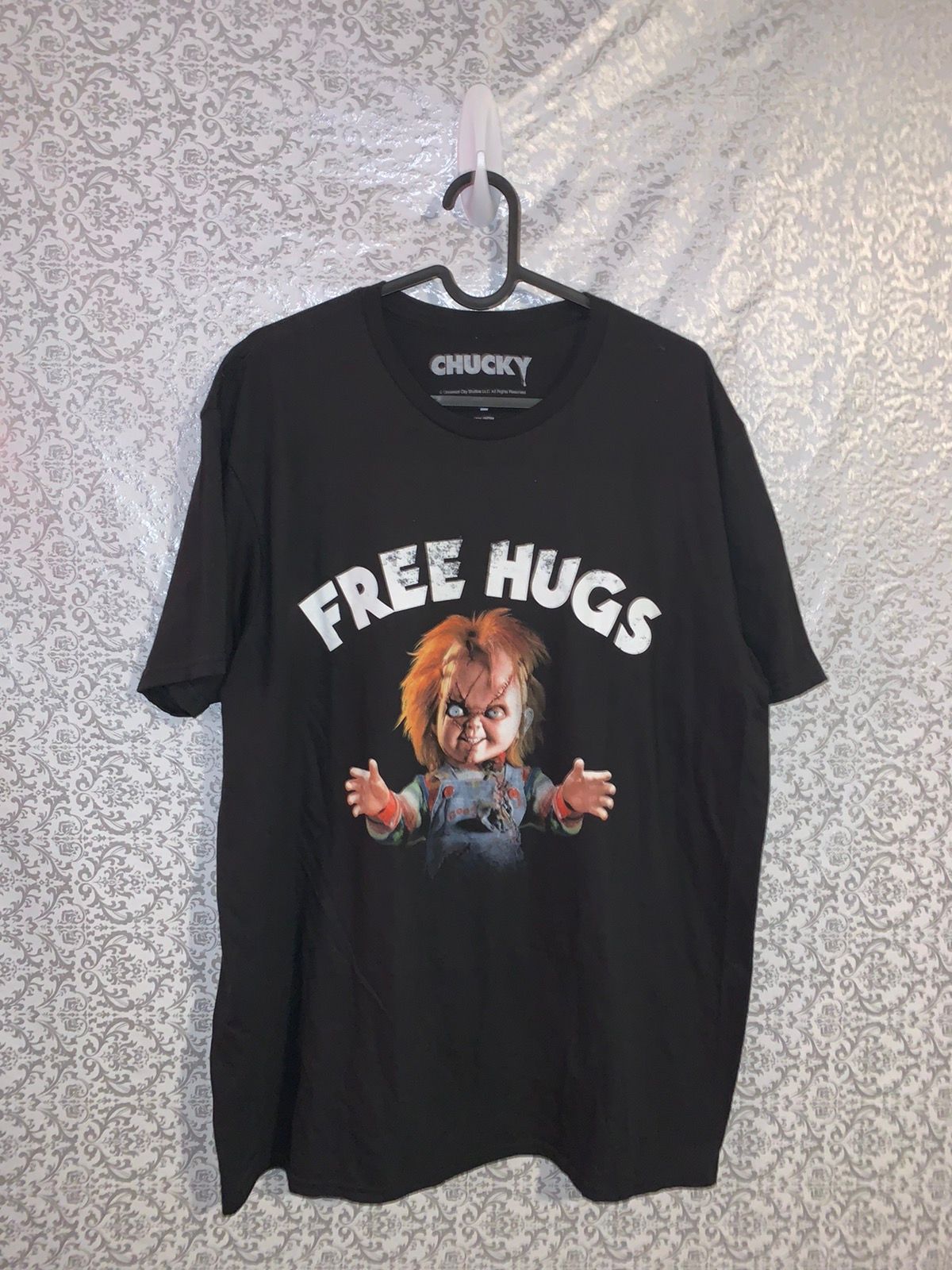Movie Chucky Free Hugs T-Shirt | Grailed