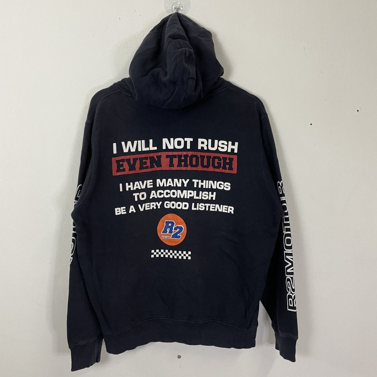 Vintage Vintage R2 Motor Racing Big Logo Hoodies Swatshirt Size US L / EU 52-54 / 3 - 1 Thumbnail