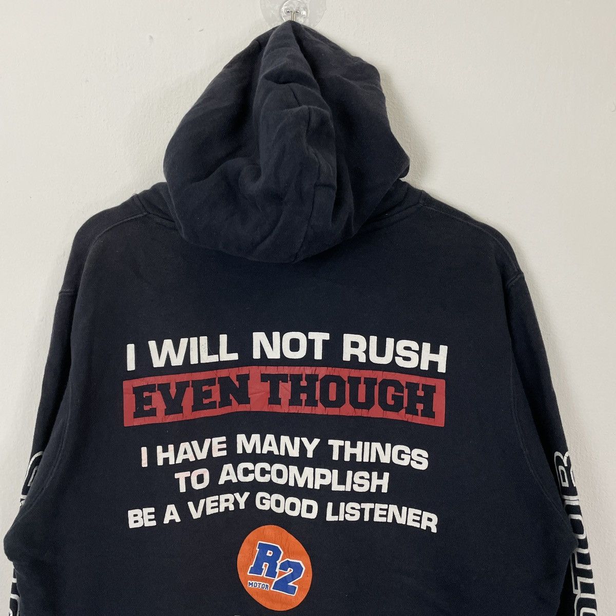 Vintage Vintage R2 Motor Racing Big Logo Hoodies Swatshirt Size US L / EU 52-54 / 3 - 11 Thumbnail