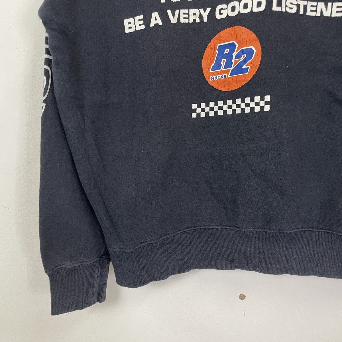 Vintage Vintage R2 Motor Racing Big Logo Hoodies Swatshirt Size US L / EU 52-54 / 3 - 10 Thumbnail