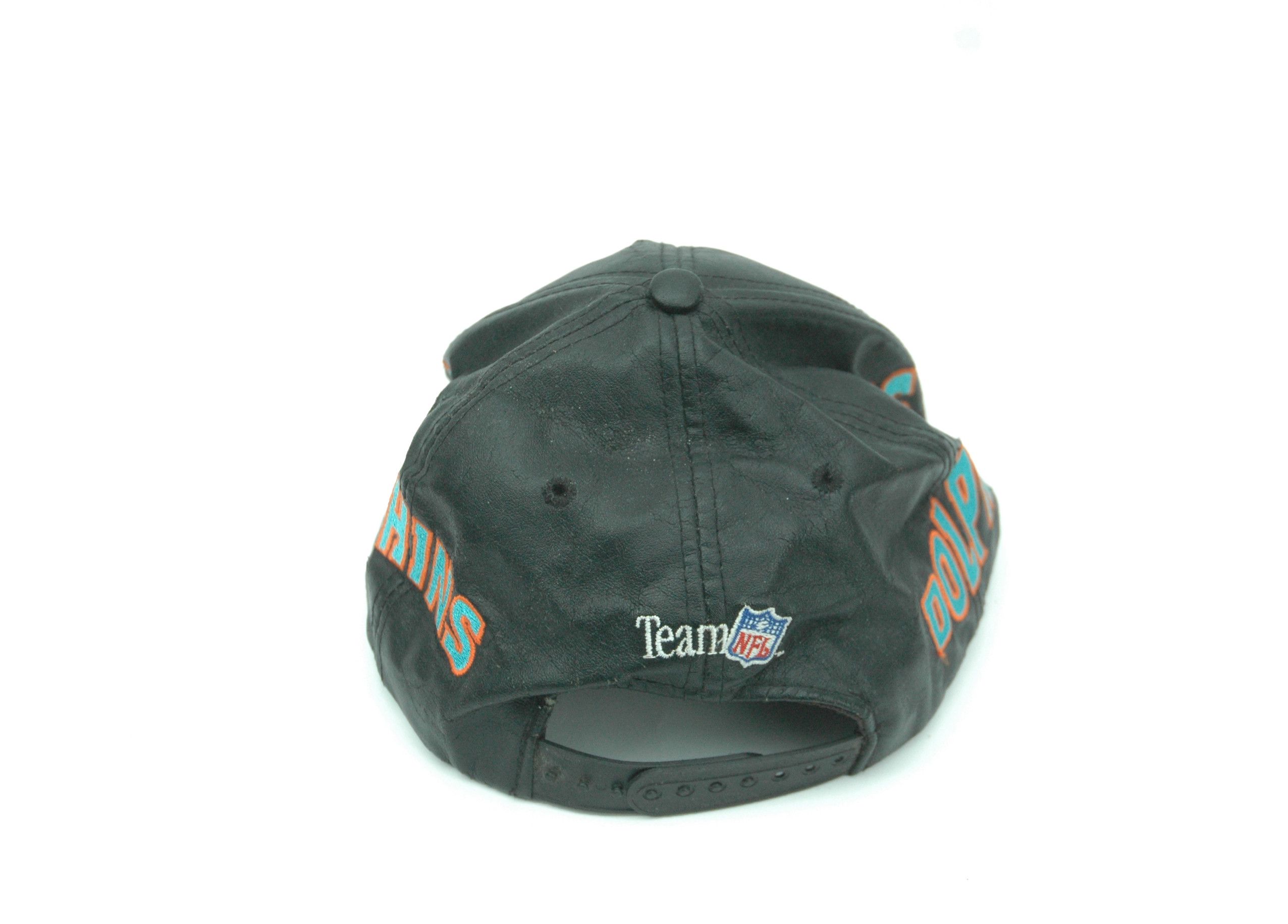NFL Vintage 1994 MIami Dolphins PU Leather Snapback NFL Cap Size ONE SIZE - 3 Thumbnail