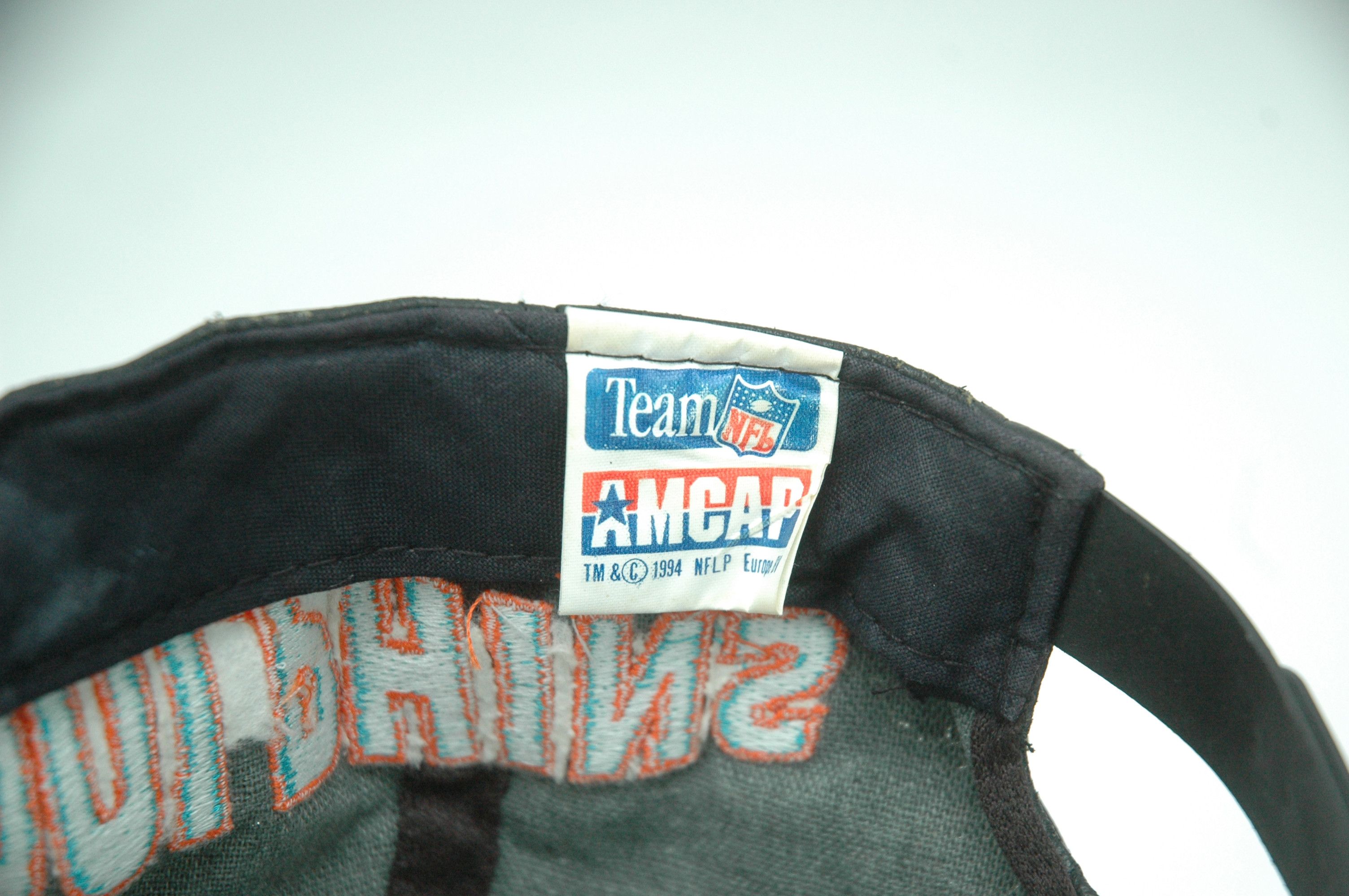 NFL Vintage 1994 MIami Dolphins PU Leather Snapback NFL Cap Size ONE SIZE - 7 Thumbnail