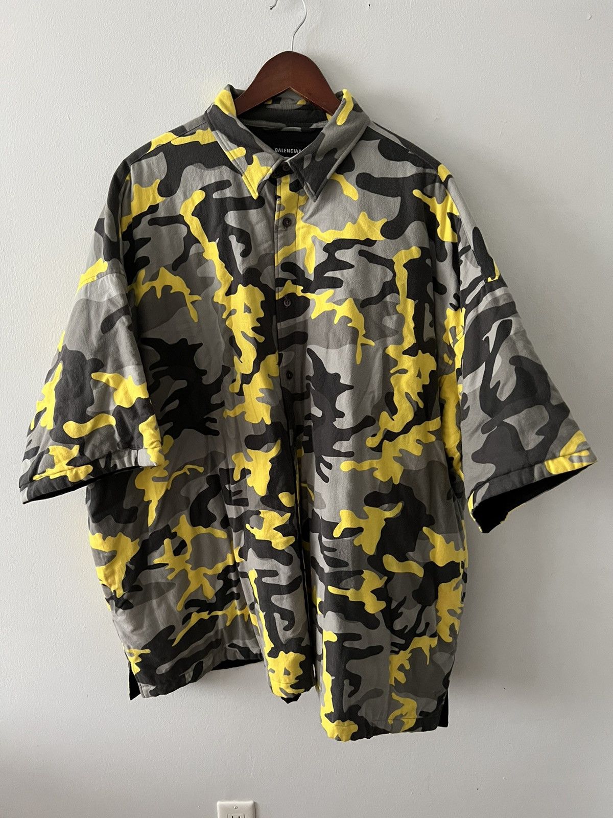 22AW Balenciag Padded Denim Shirt サイズXS 【公式通販】