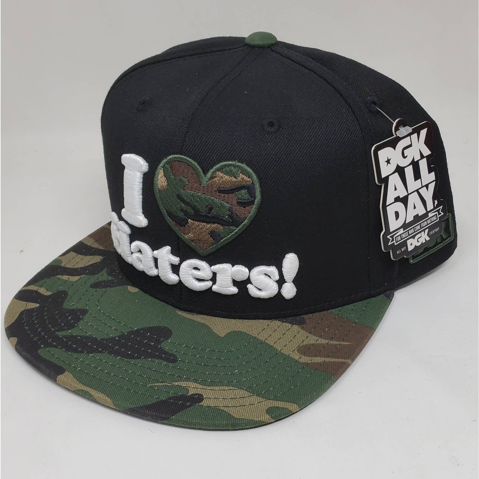 Dgk DGK I heart haters Camo Snapback Hat Grailed